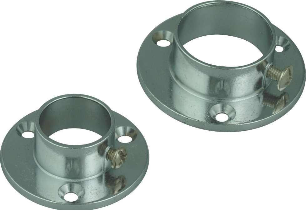 Tubes & Fittings Flange Zinc Hardware Item Zinc Alloy Premium Hardware for Door Cabinet Window Furniture and Interior Use